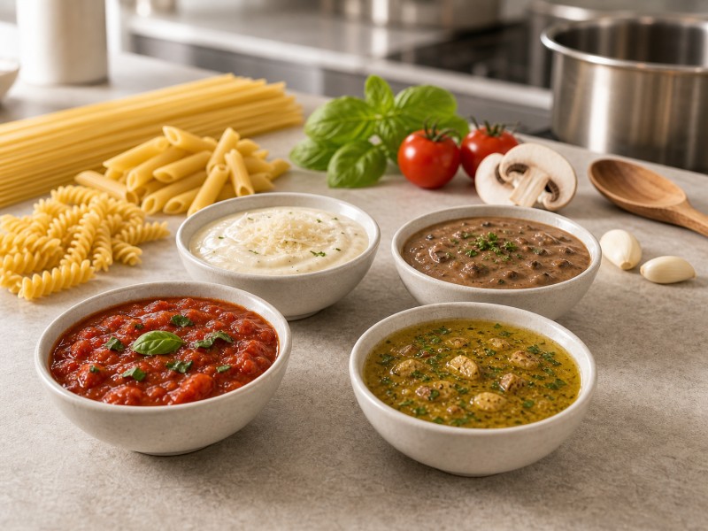 Maitselised pastakastmed mitmekülgseks toiduvalmistamiseks