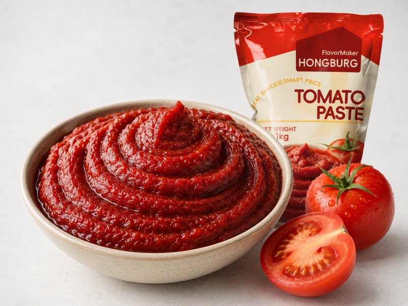Kõrge Brixi sügavpunane tomatipasta