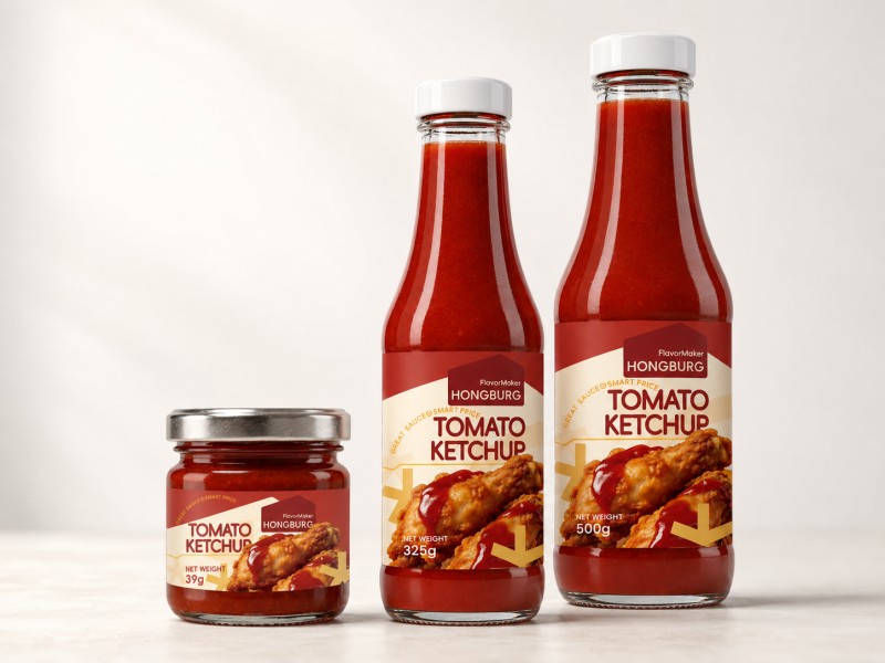 Tomatiketšup klaaspudelis